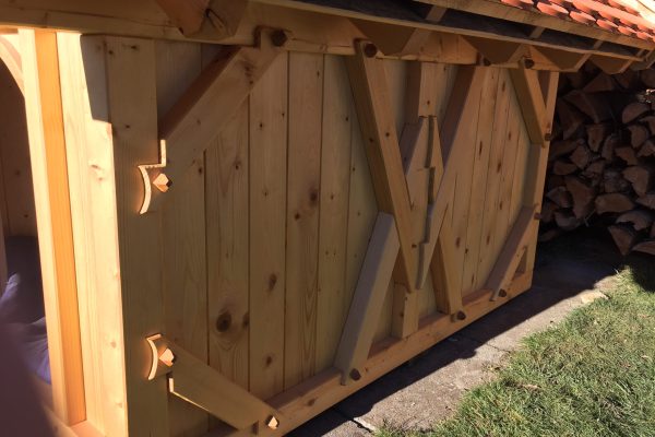 Fachwerkbauweise Hundehütte Lengenwang